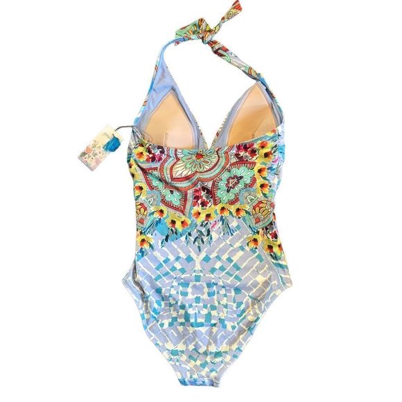 NWT Johnny Was Elena Twist One Piece Swimsuit - Picture 8 of 11